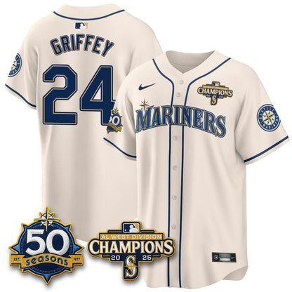 SEA Vapor Premier Limited Jersey - 50th Anniversary & AL West Division Champions - Steelheads Community Funds - All Stitched-DTD