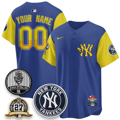 NYY x PKM Cartoon Limited Custom Jersey -  Stitched-DTD