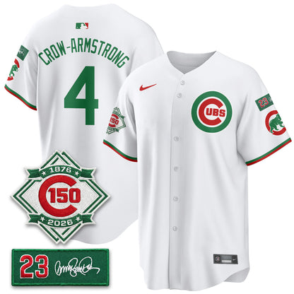 CHC Limited Mexico Jersey - 150th Anniversary + Ryne Sandberg Tribute Patch All Stitched-DTD