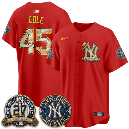 NYY x OP Japanese Cartoon Limited Jersey -  Stitched-DTD