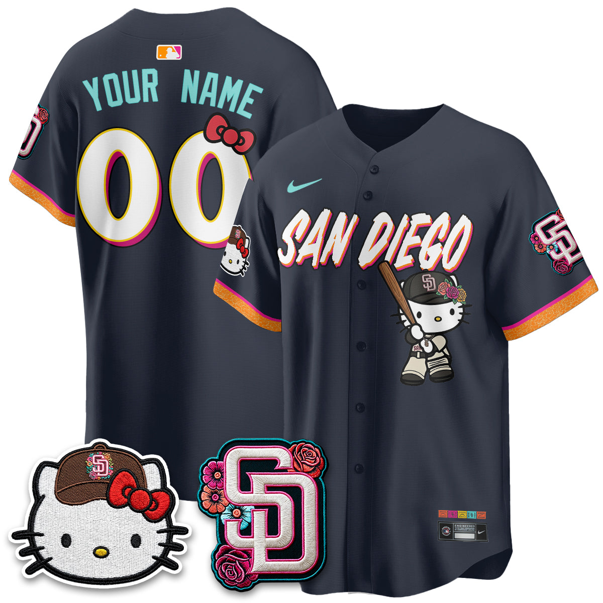 SD 2026 City Connect x Meow KT Vapor Limited Custom Jersey - All Stitched-DTD