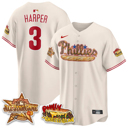 Philadelphia Phillies Cheesesteak Edition Vapor Limited Jersey - Stitched-DTD