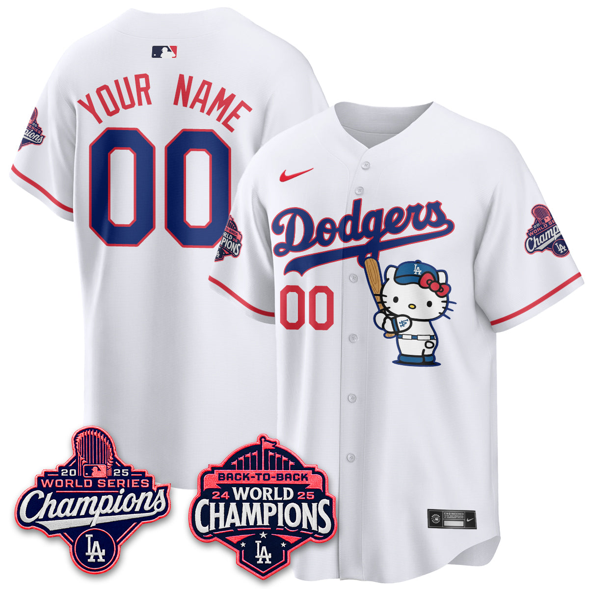 LAD x Hello Kitty Night 2026 Vapor Custom Jersey - All Stitched-DTD