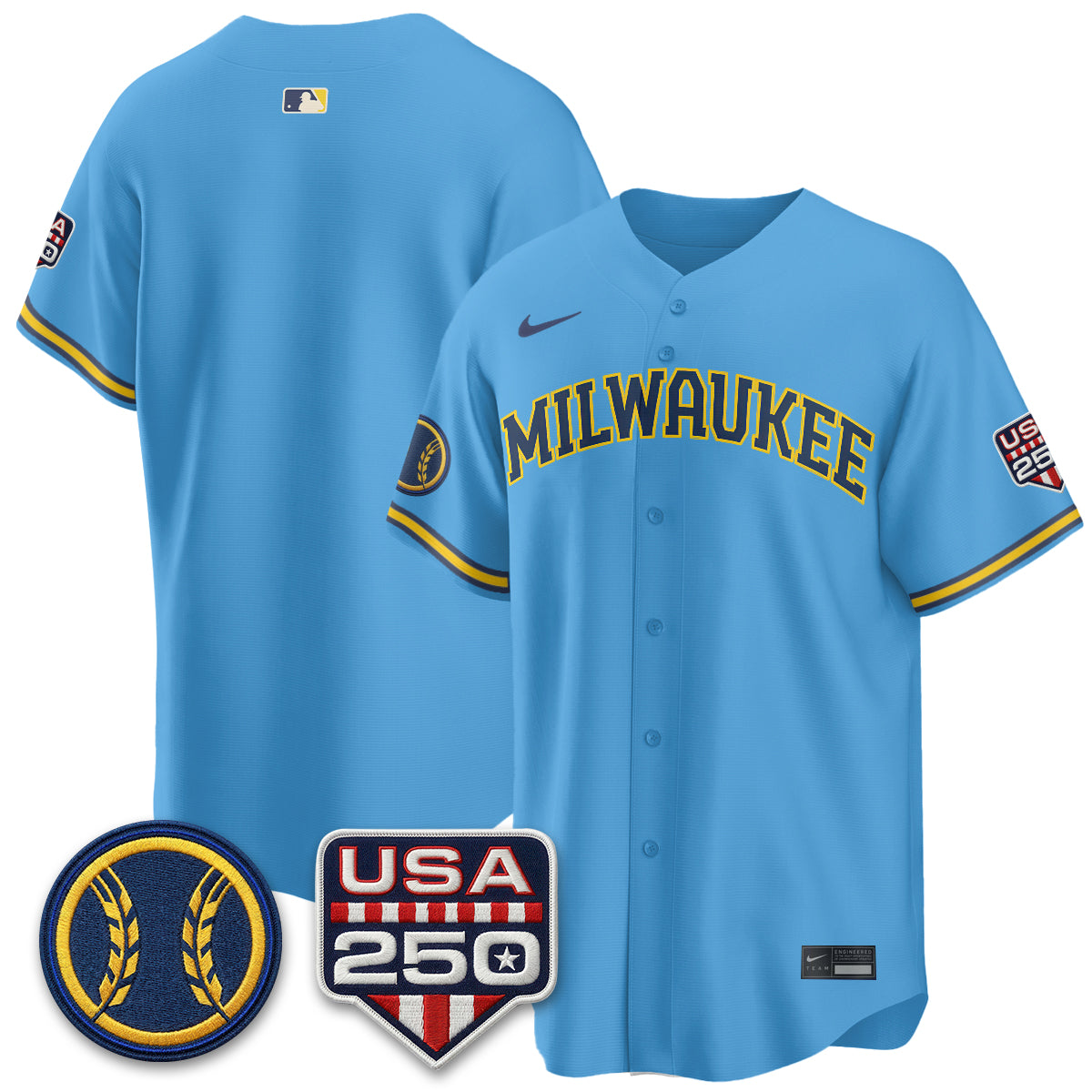 MIL Fourth of July Vapor Limited Jersey - Stitched-DTD