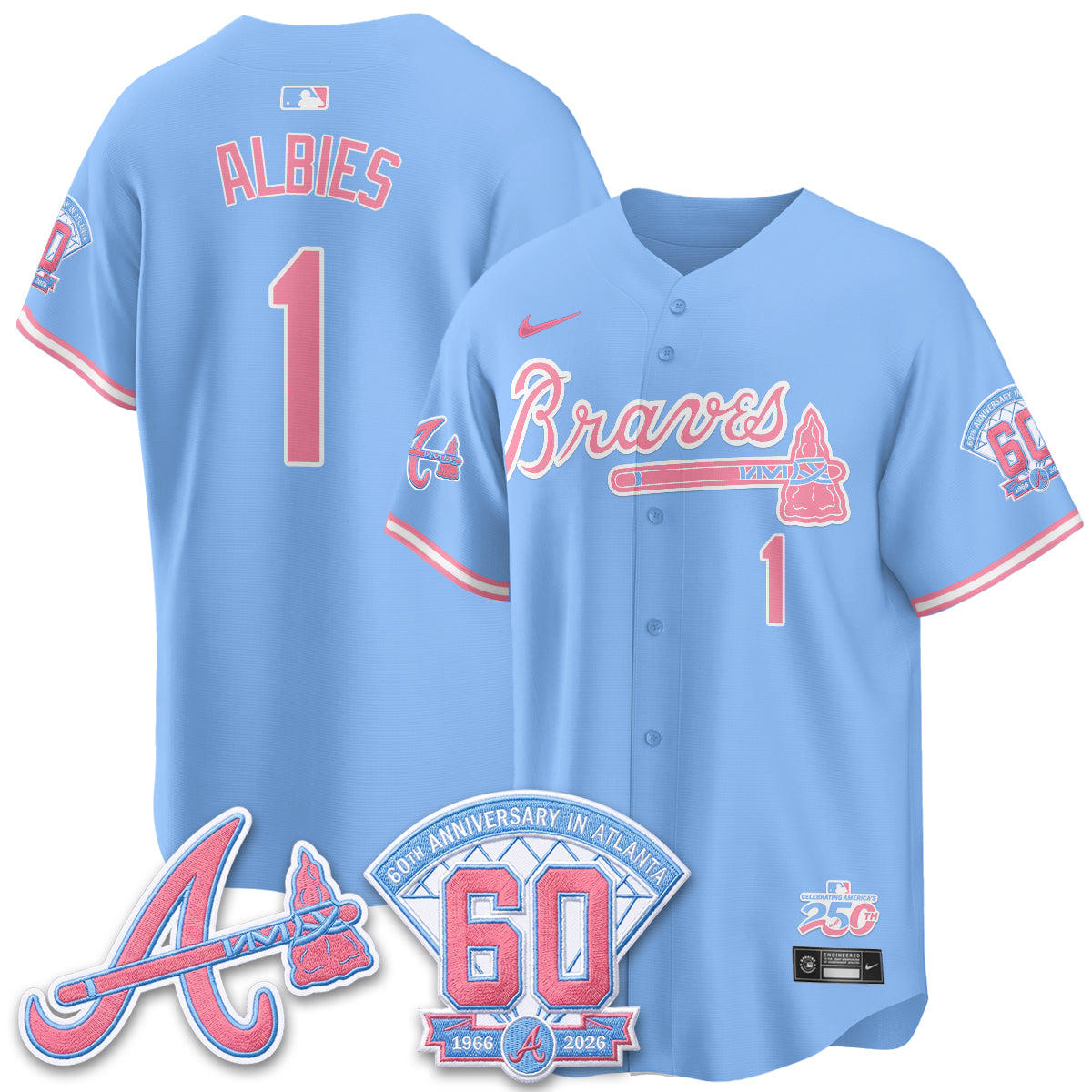 ATL x Bubblegum Vapor Jersey - Stitched-DTD