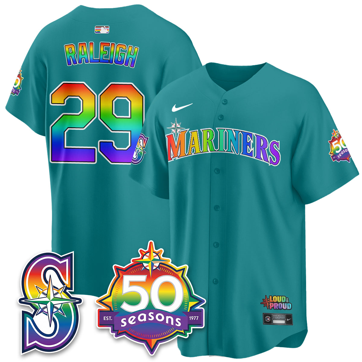 SEA Happy Pride Month Vapor Jersey - Stitched-DTD