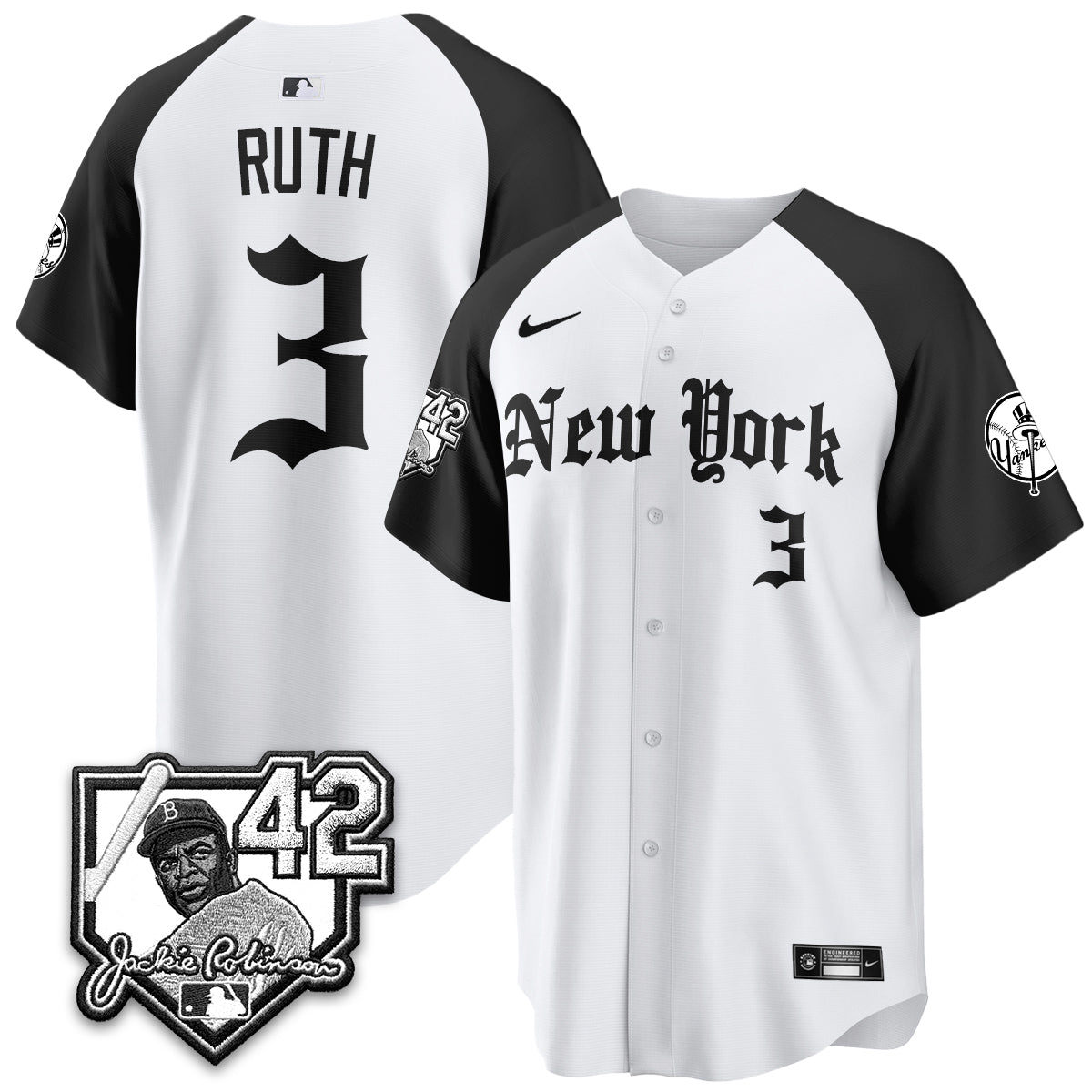 NYY 2026 Jackie Robinson Day Gothic Vapor Limited Jersey - All Stitched-DTD