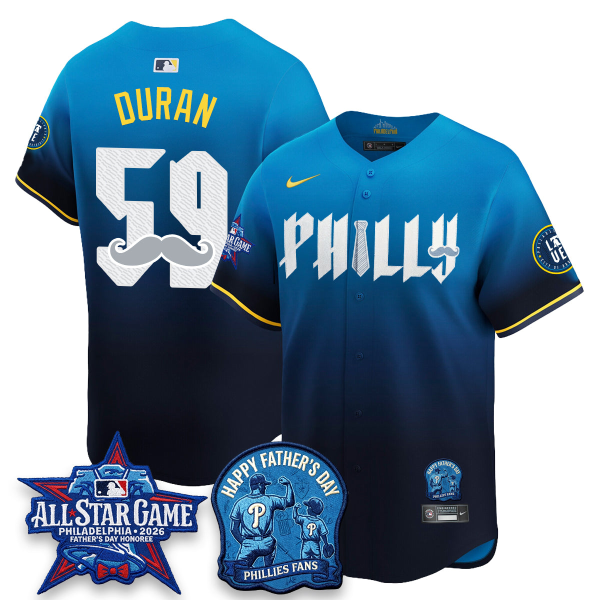 PHI Happy Father's Day Vapor Jersey - Stitched-DTD