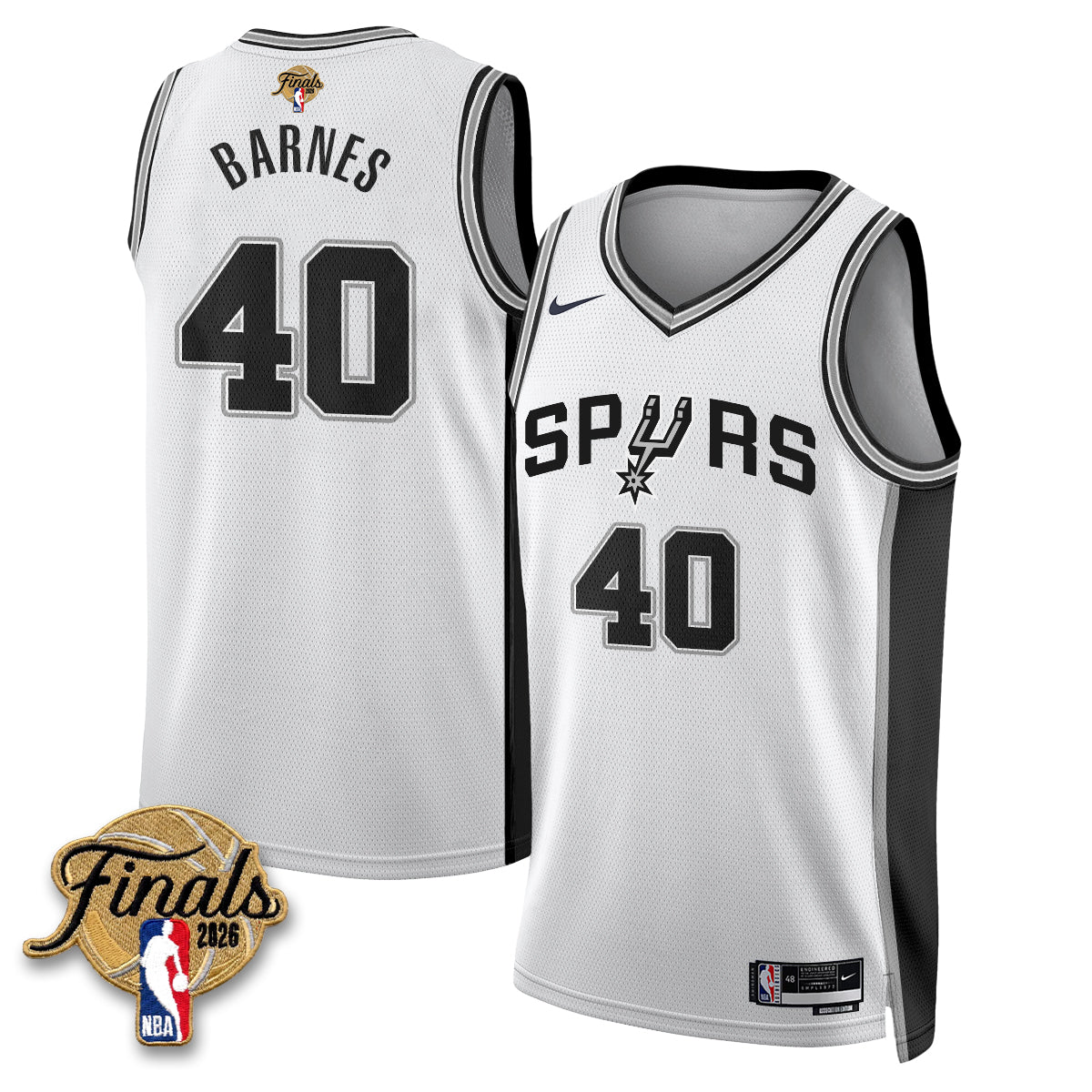 SAS 2026 NBA Western Conference Champions Vapor Jersey V2- Stitched-DTD