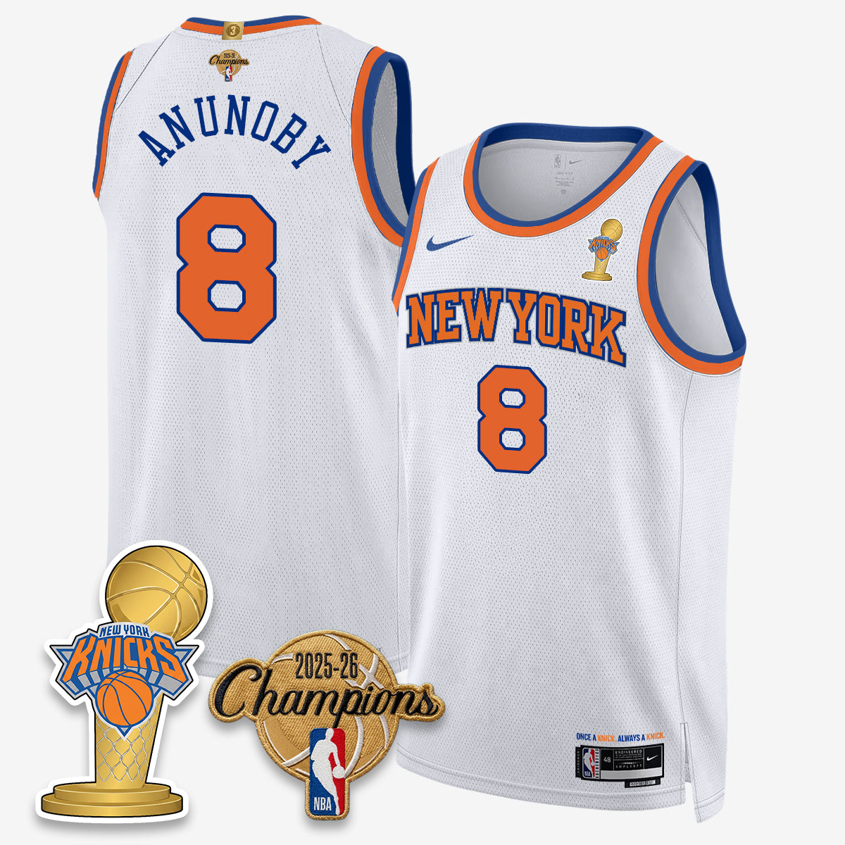 NYK 2026 Basketball Champions Vapor Jersey - Stitched-DTD