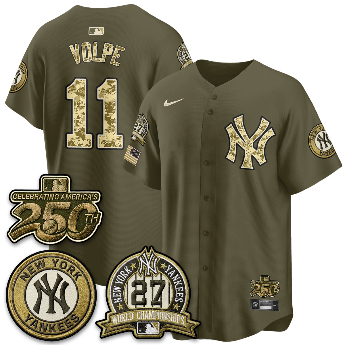 NYY Salute to Service 2026 Vapor Limited Jersey - Stitched-DTD