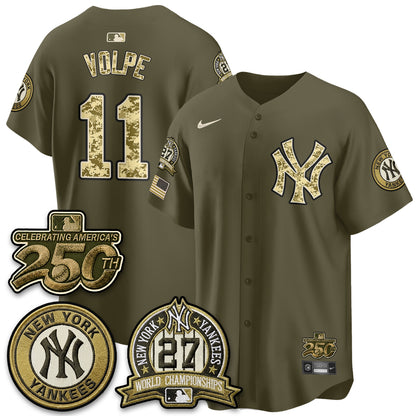 NYY Salute to Service 2026 Vapor Limited Jersey - Stitched-DTD