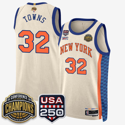 NYK 2026 NBA Eastern Conference Champions City Edition Jersey V2- Stitched-DTD
