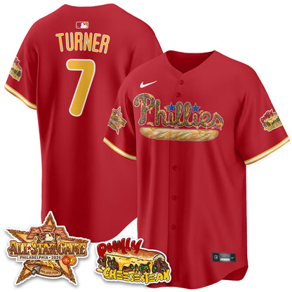 Philadelphia Phillies Cheesesteak Edition Vapor Limited Jersey - Stitched-DTD