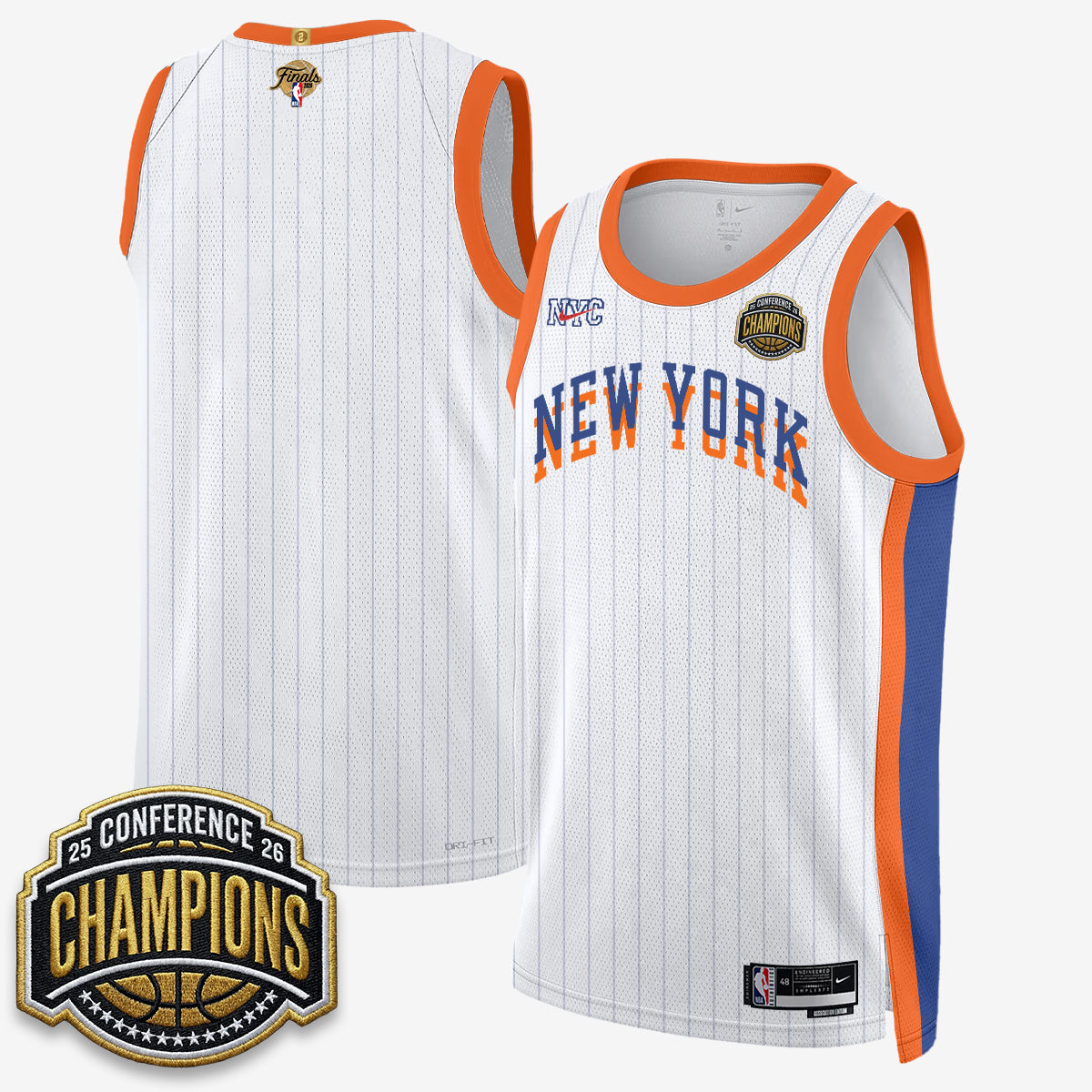 NYK 2026 NBA Finals City Edition Jersey V3- Stitched-DTD