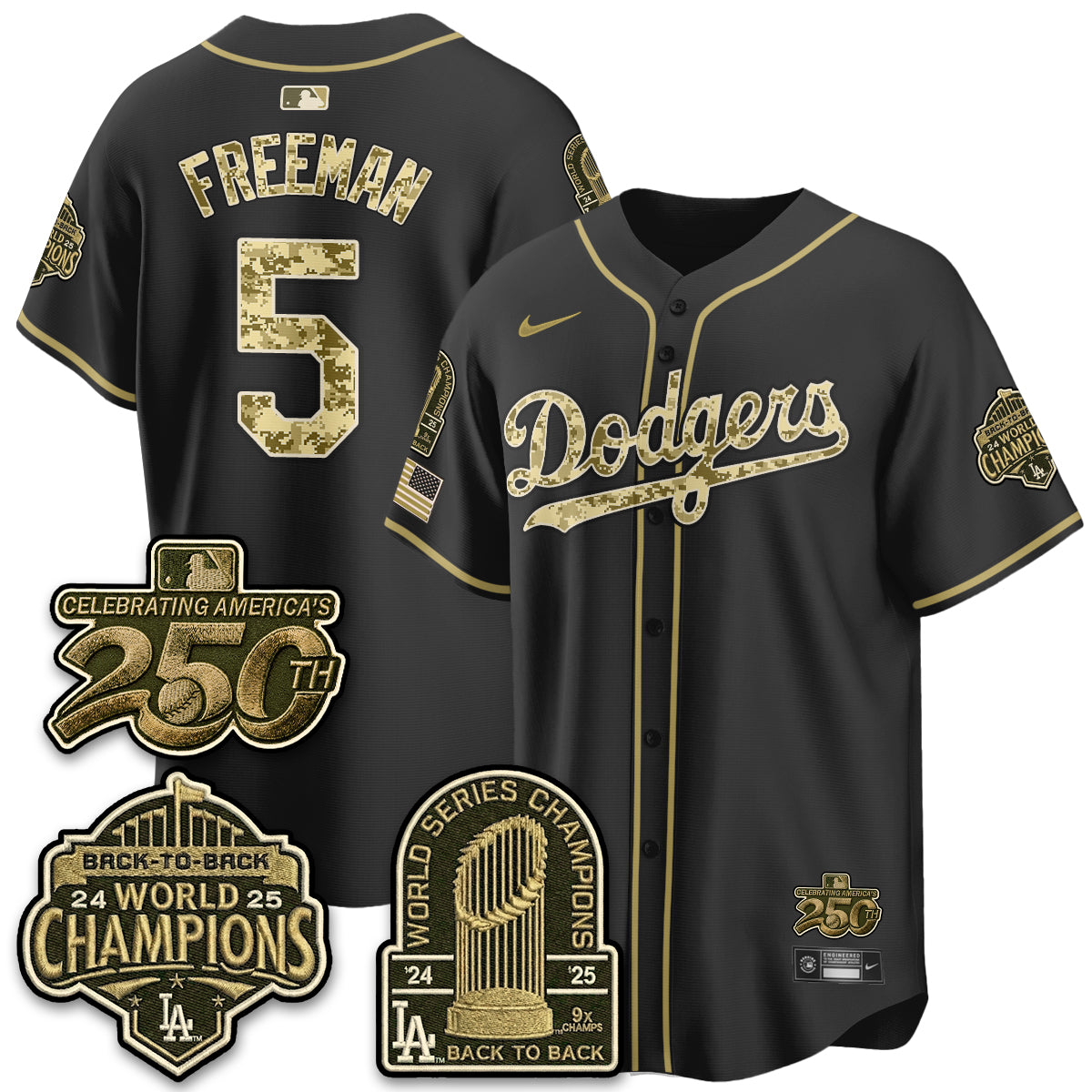 LAD Military Appreciation Game Day Jersey V2 - Stitched-DTD