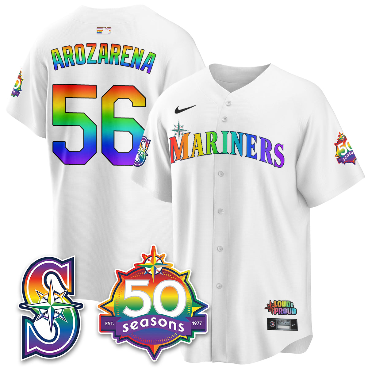 SEA Happy Pride Month Vapor Jersey - Stitched-DTD