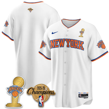 NYK 2026 NBA Champions Vapor Jersey - Stitched-DTD