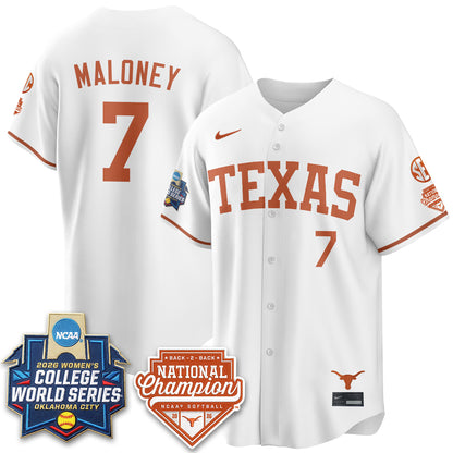 TEX Softball 2026 World Series (WCWS) Vapor Premier Limited Jersey - B2B Champs - All Stitched-DTD
