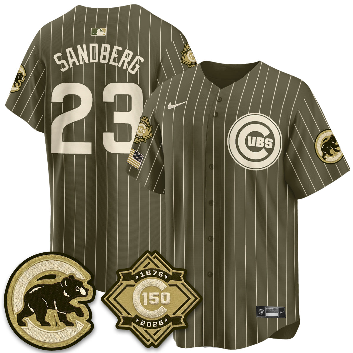 CHC New Era Olive 2026 Armed Forces Day Jersey -All Stitched-DTD