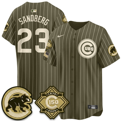 CHC New Era Olive 2026 Armed Forces Day Jersey -All Stitched-DTD