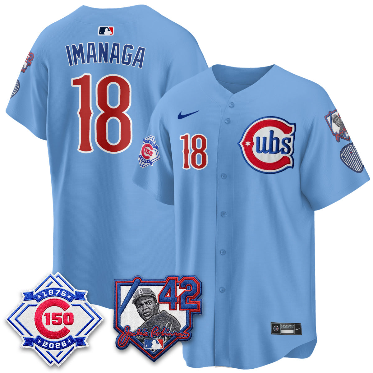 CHC 150th Anniversary & Jackie Robinson Day Patch Vapor Premier Limited Jersey - All Stitched-DTD