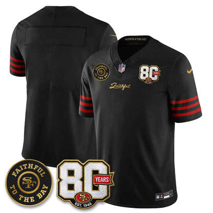 SF “Rivalries” Vapor Limited Jersey - Faithful To The Bay Patch - All Stitched-DTD