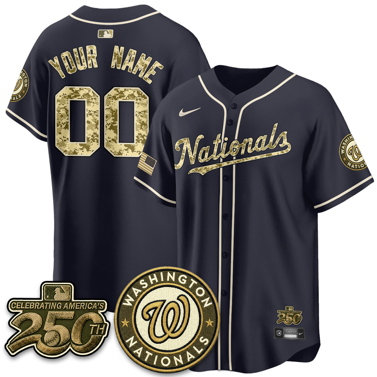 WSH Salute to Service 2026 Vapor Limited Custom Jersey - Stitched-DTD