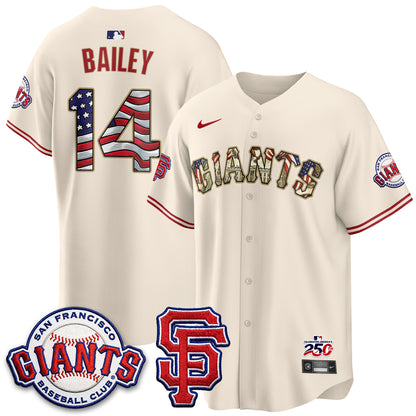 San Francisco Giants2026 Independence Day USA Jersey - All Stitched-DTD