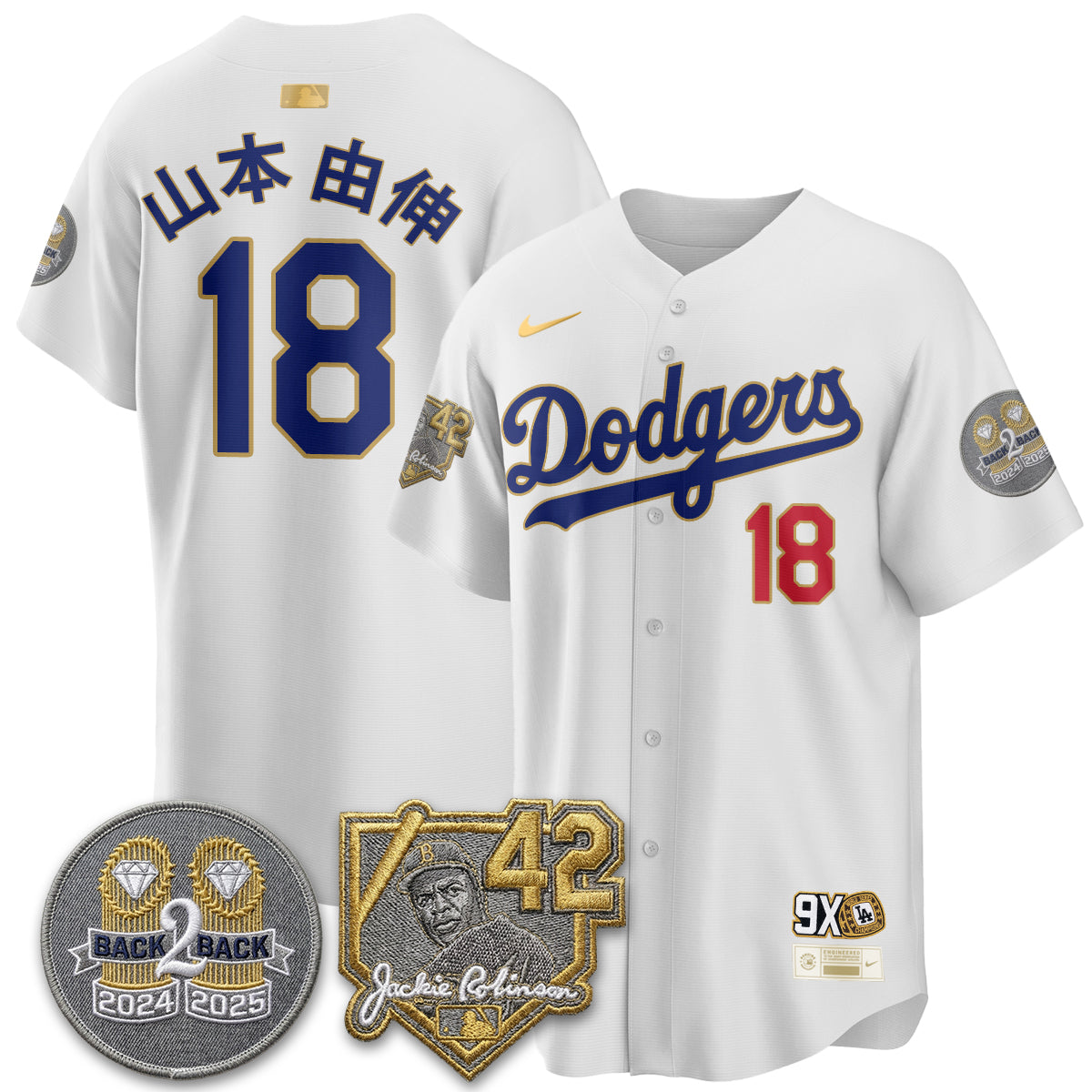 LAD -  2026 Jackie Robinson Day Vapor Limited Jersey - All Stitched-DTD