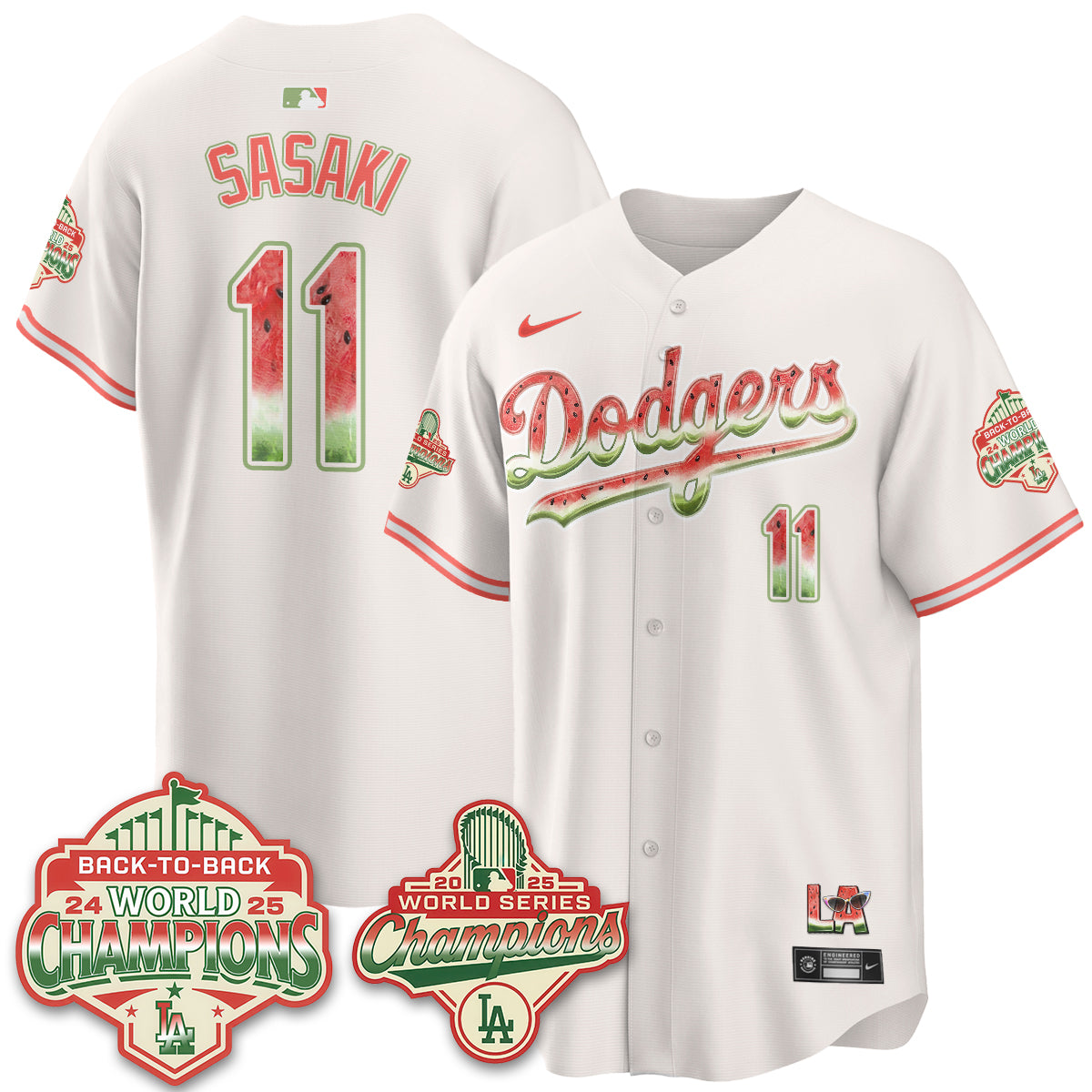 LAD National Watermelon Day Vapor Jersey - Stitched-DTD