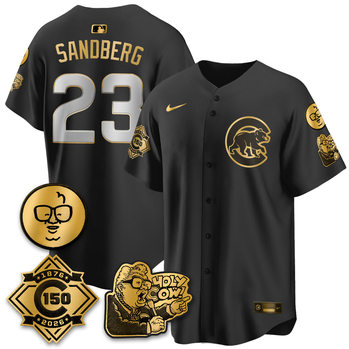 CHC 150th Anniversary Harry Caray Holy Cow Vapor Premier Limited Jersey - All Stitched V3-DTD