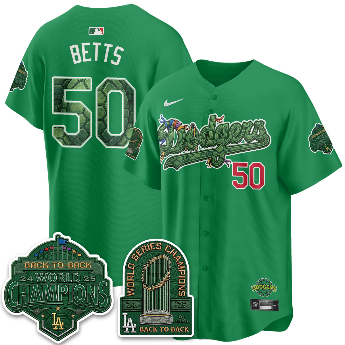 LAD x TMNT 2026 Vapor Jersey - Stitched-DTD