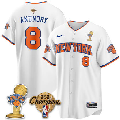 NYK 2026 NBA Champions Vapor Jersey - Stitched-DTD