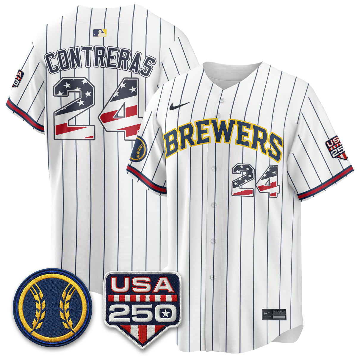 MIL Fourth of July Vapor Limited Jersey - Stitched-DTD