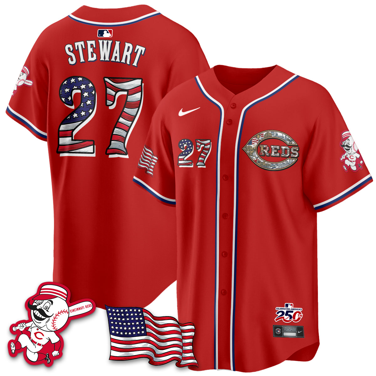 CIN 2026 Independence Day USA Vapor Limited Jersey - Stitched-DTD