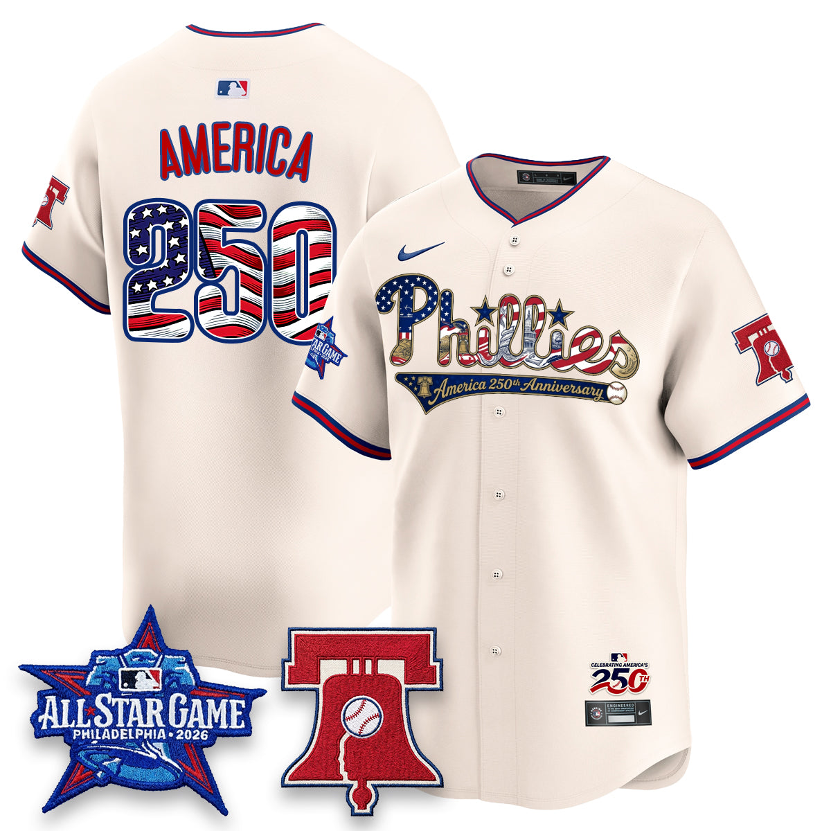 PHI 2026 Independence Day USA Vapor Limited Jersey - Stitched-NQD