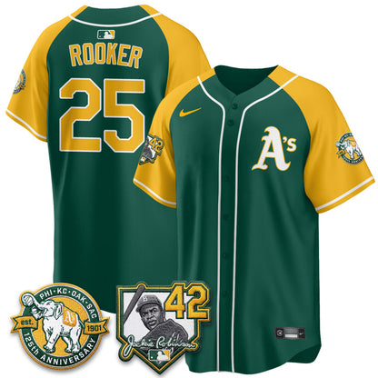 OAK 2026 Jackie Robinson Day - Celebrating 125 Years Limited Vapor Jersey - All Stitched-DTD