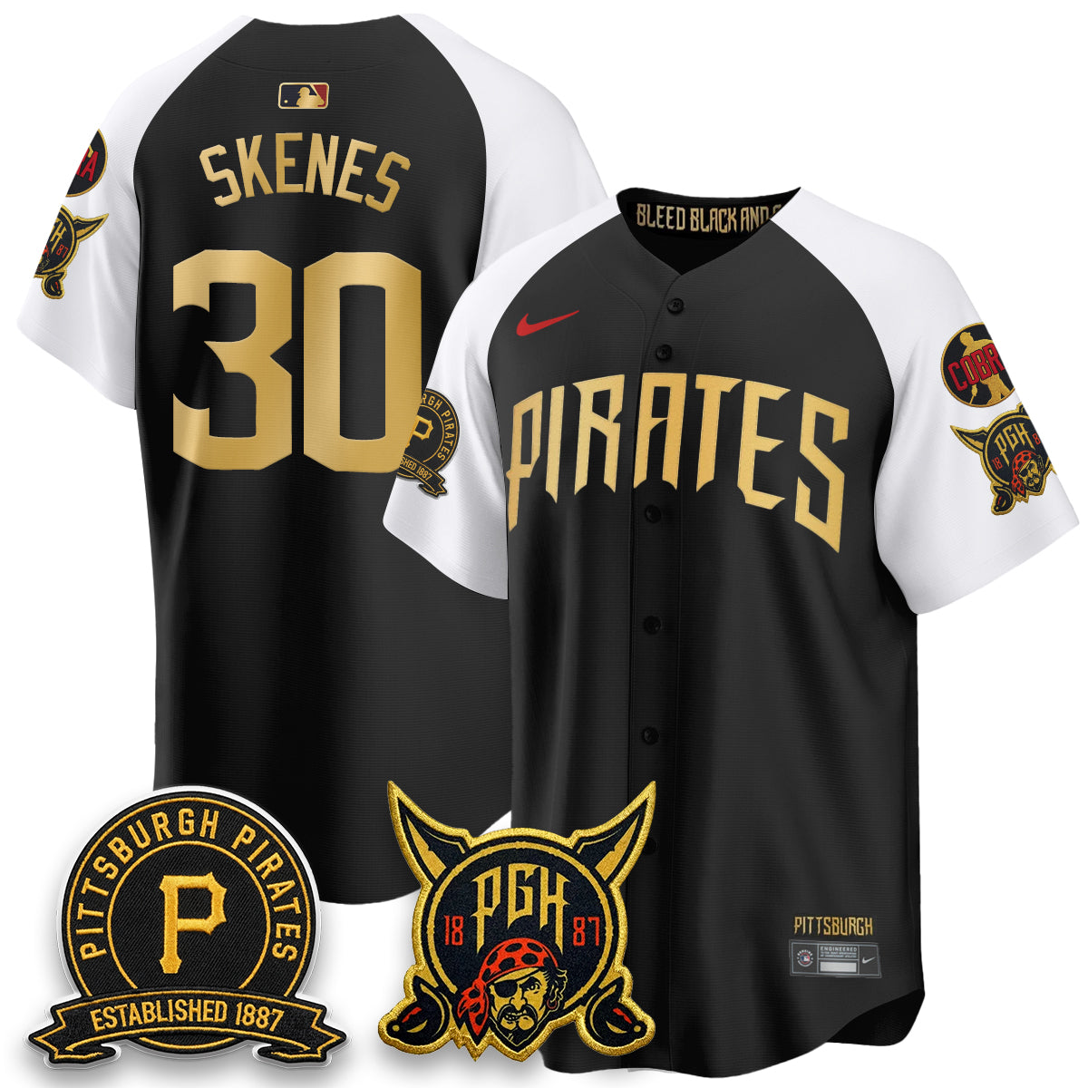 PIT Vapor Limited Jersey - Cobra & Est 1887 Patch - All Stitched-DTD