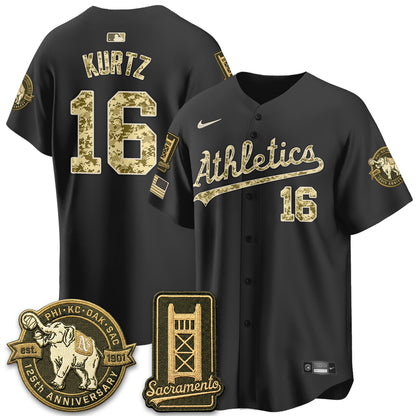 OAK Military Appreciation Game Day Jersey - Stitched-DTD