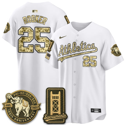 OAK Military Appreciation Game Day Jersey - Stitched-DTD