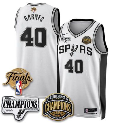 SAS 2026 NBA Western Conference Champions Vapor Jersey - Stitched-DTD