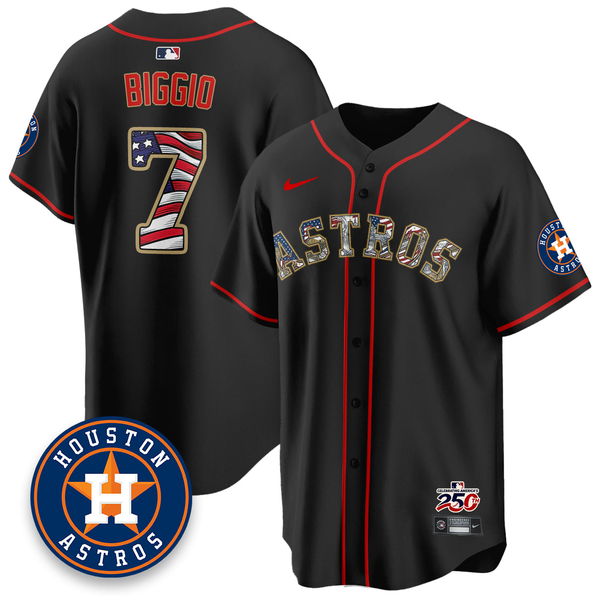 HOU 2026 Independence Day USA Vapor Limited Jersey - Stitched-DTD