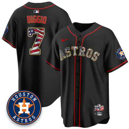 HOU 2026 Independence Day USA Vapor Limited Jersey - Stitched-DTD