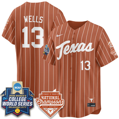 TEX Softball 2026 World Series (WCWS) Vapor Premier Limited Jersey - B2B Champs - All Stitched-DTD