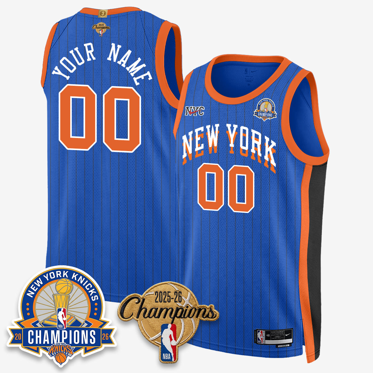 NYK 2026 Basketball Champions Special Edition Vapor Custom Jersey V2- Stitched-DTD