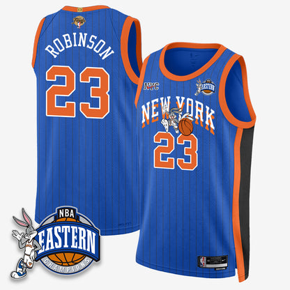 NYK 2026 NBA Finals x Bunny Vapor Jersey - Stitched-DTD
