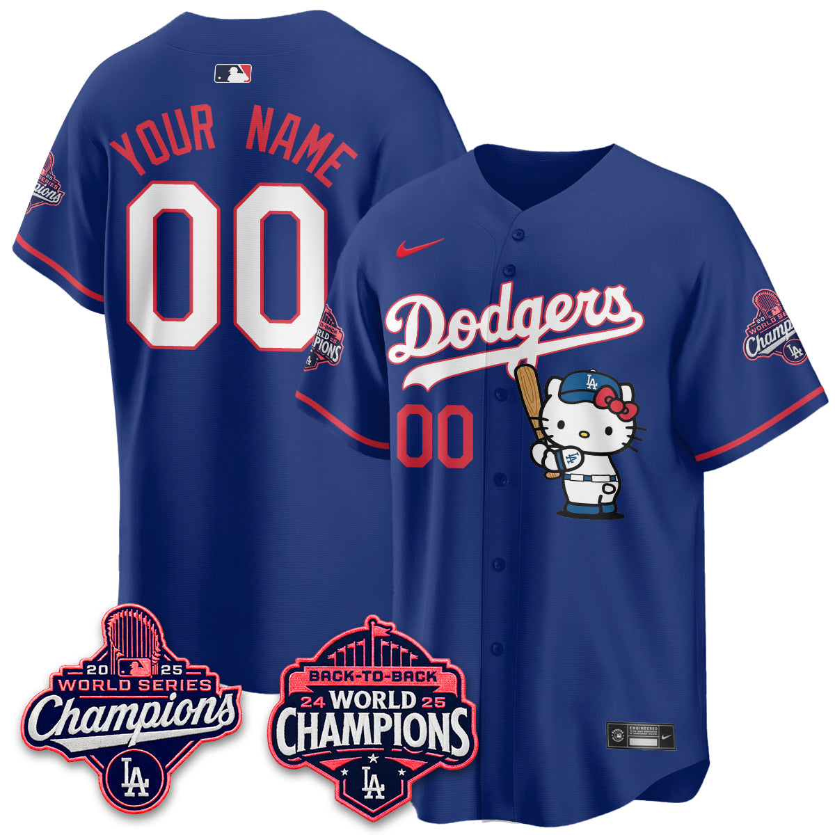 LAD x Hello Kitty Night 2026 Vapor Custom Jersey - All Stitched-DTD