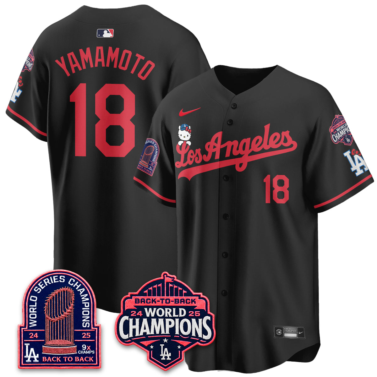 LAD x Hello Kitty Night 2026 Vapor Jersey - All Stitched - V2-DTD