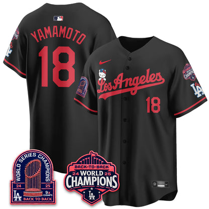 LAD x Hello Kitty Night 2026 Vapor Jersey - All Stitched - V2-DTD
